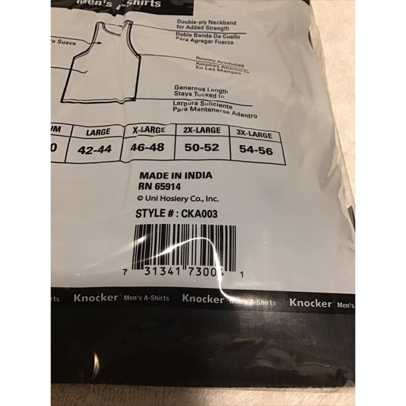 3 Mens A-Shirts 100% Cotton Undershirt Ribbed Muscle Tank Top Wife Beater Plain - Picture 3 of 3